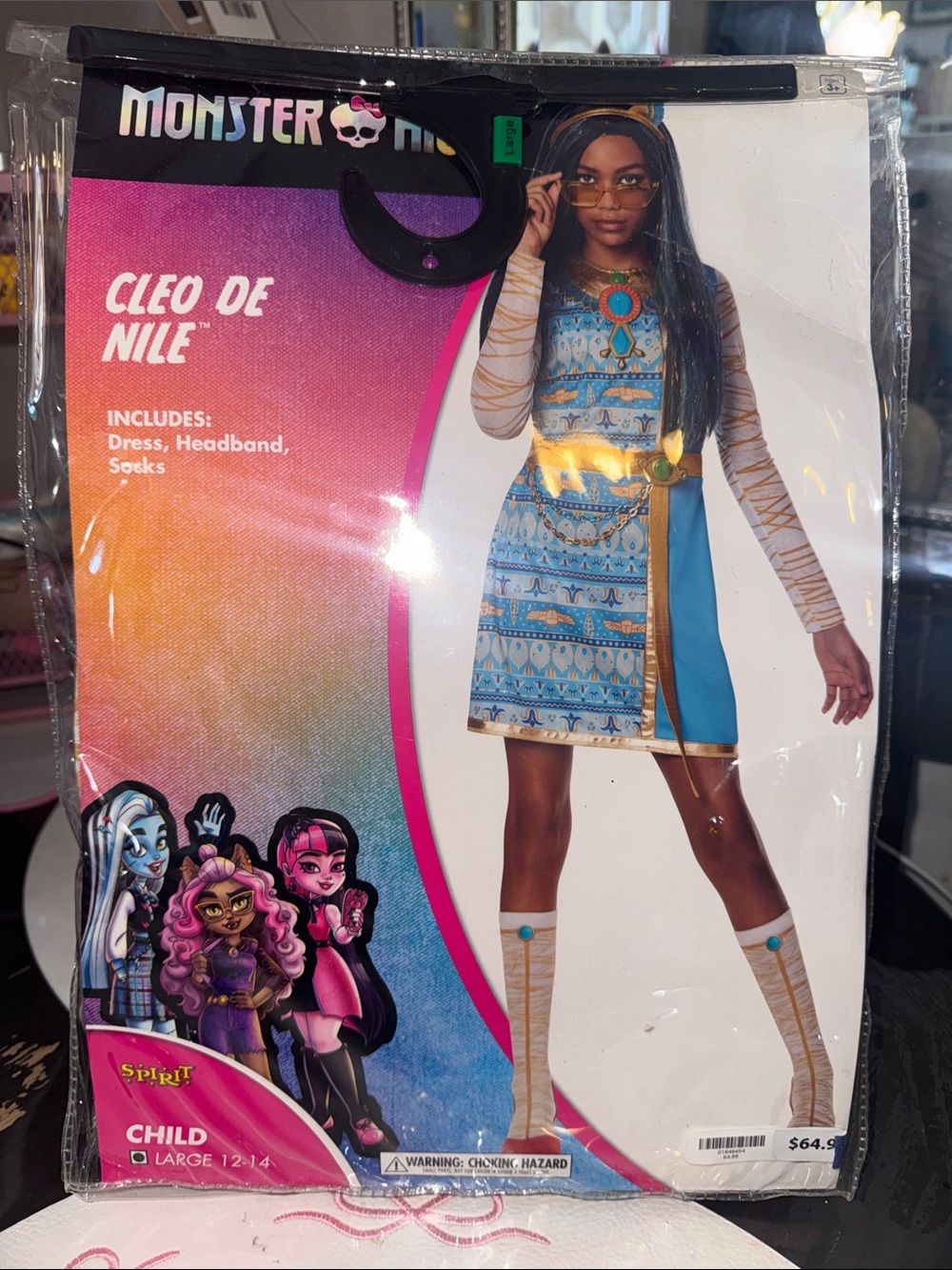 monster high Cleo de Nile Blue & Gold Dress with Headband